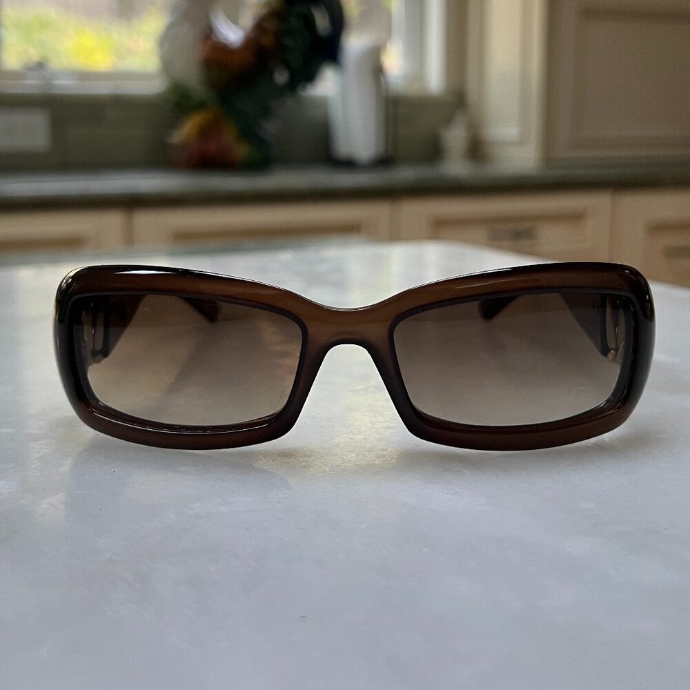 Gucci Vintage Snaffle Bit Sunglasses (Brown/Gold Color) - Picture 7 of 10